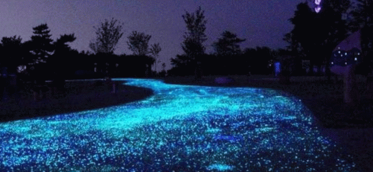 Lighted Cement for the roads of the future