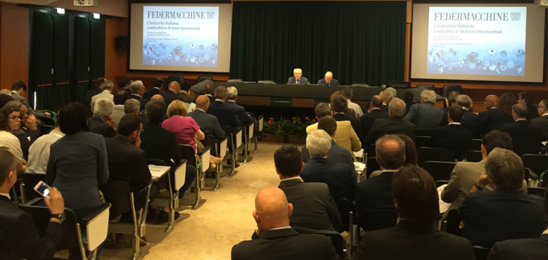 FEDERMACCHINE meeting: guest of honor Vincenzo Boccia, president of CONFINDUSTRIA