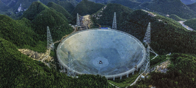 The works for the largest radio telescope in the world have been completed