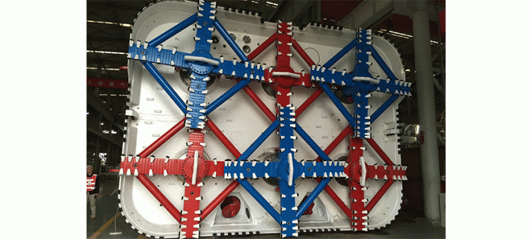 The first use of a rectangular tunnel-boring machine