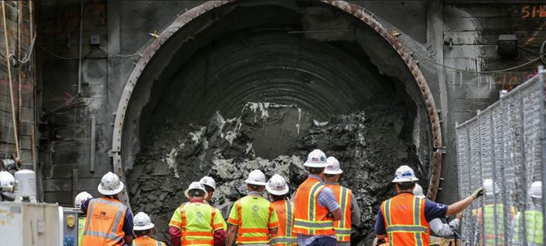 Angeli, the incredible tunnel boring machine in Los Angeles