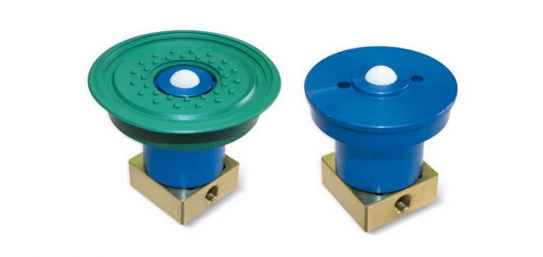 Built-in suction Cups with special ball valve for the wood industry
